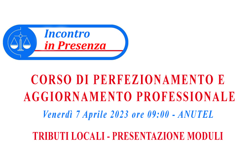 Presentazione corso